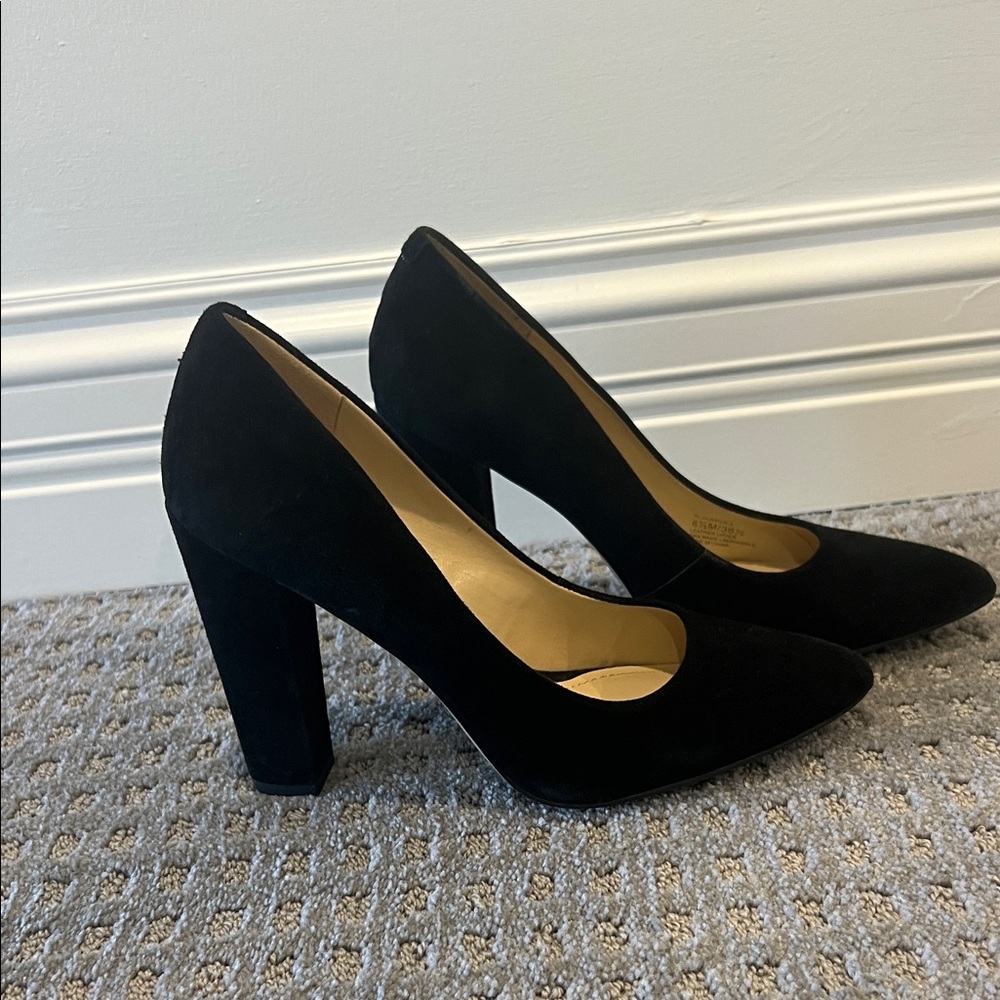 BCBGeneration Black Suede Heels